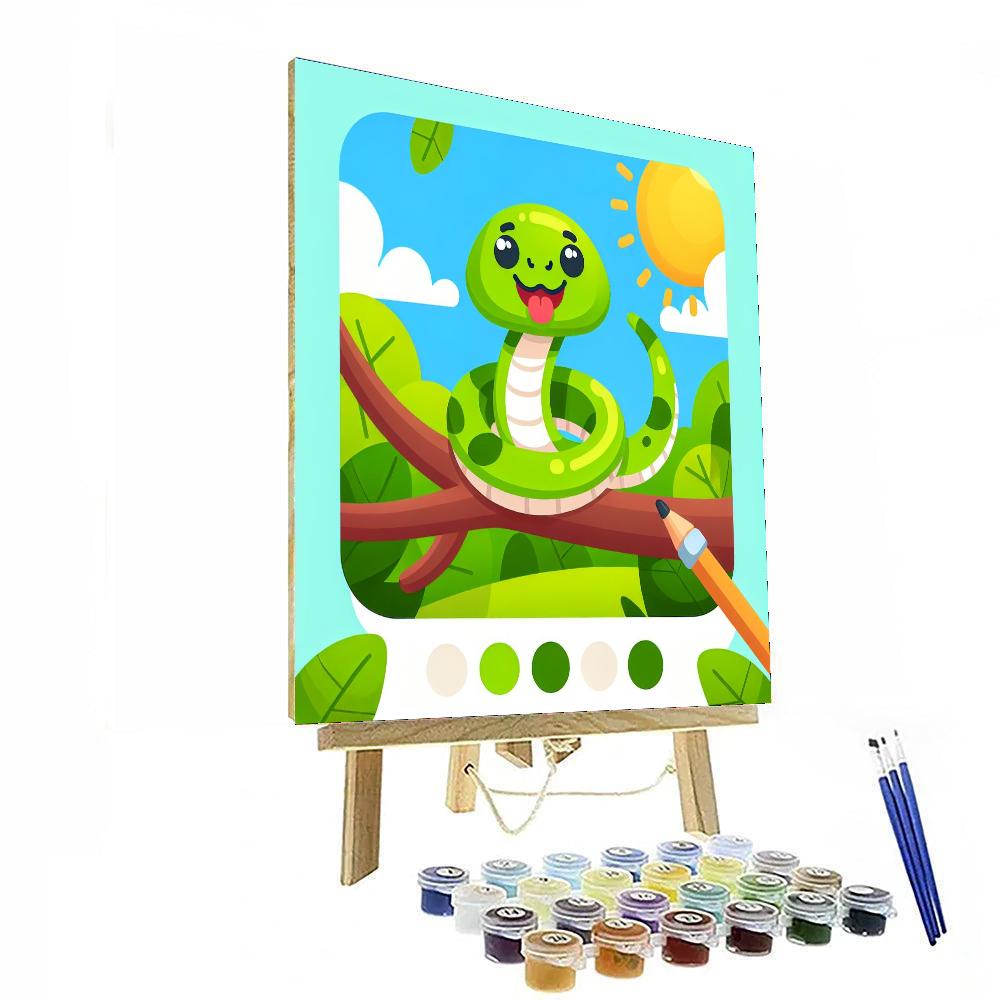 Silly Snake Painting By Numbers Kit