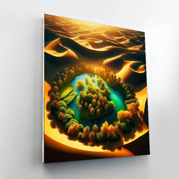 Desert Oasis Mirage Painting By Numbers Kit