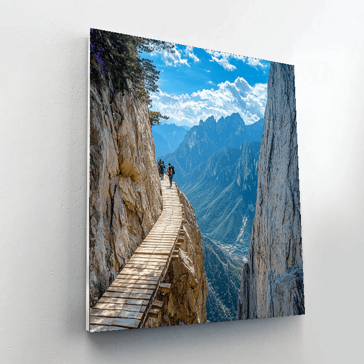 Mount Hua Plank Walk - China Numbered Painting Kits