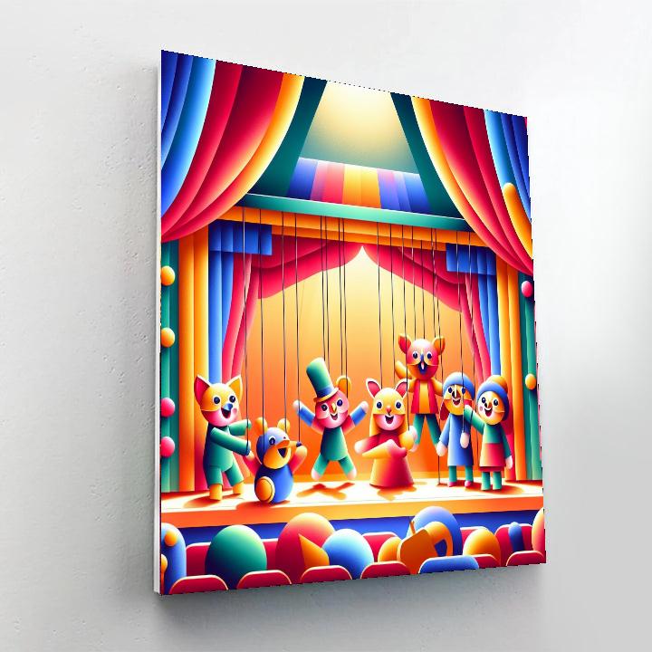 Puppet Show Spectacle Painting By Numbers Kit
