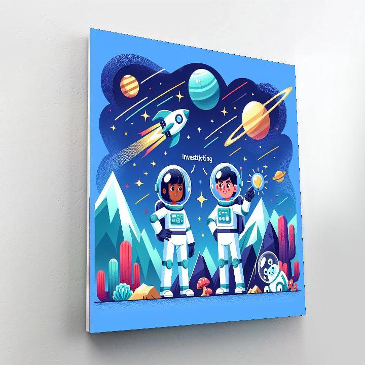 Space Frontier Exploration Painting Number Kit