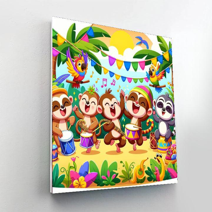 Joyful Jungle Fiesta Paint By Numbers