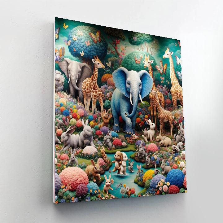 Vibrant Animal Friends Paint By Number