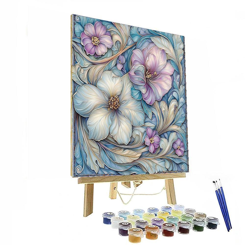 Alphonse Mucha Inspired Echoes Of Elegance  Painting Number Kit