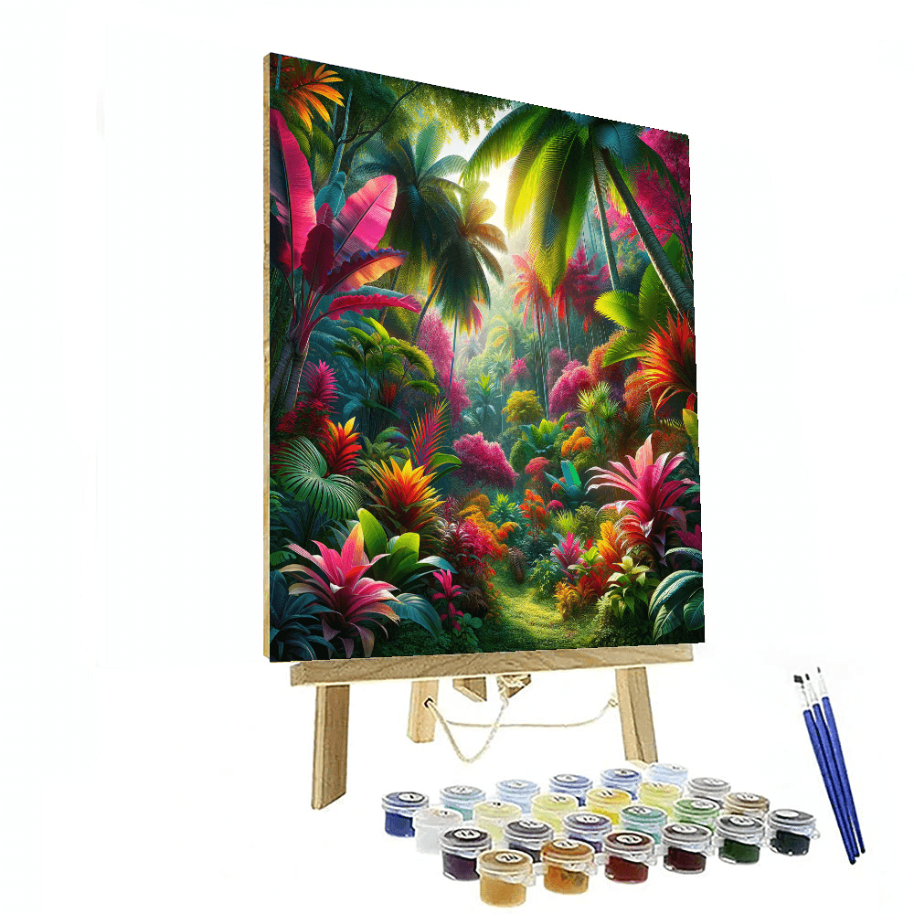 Dreamy Tropical Retreat Painting By Numbers Kit