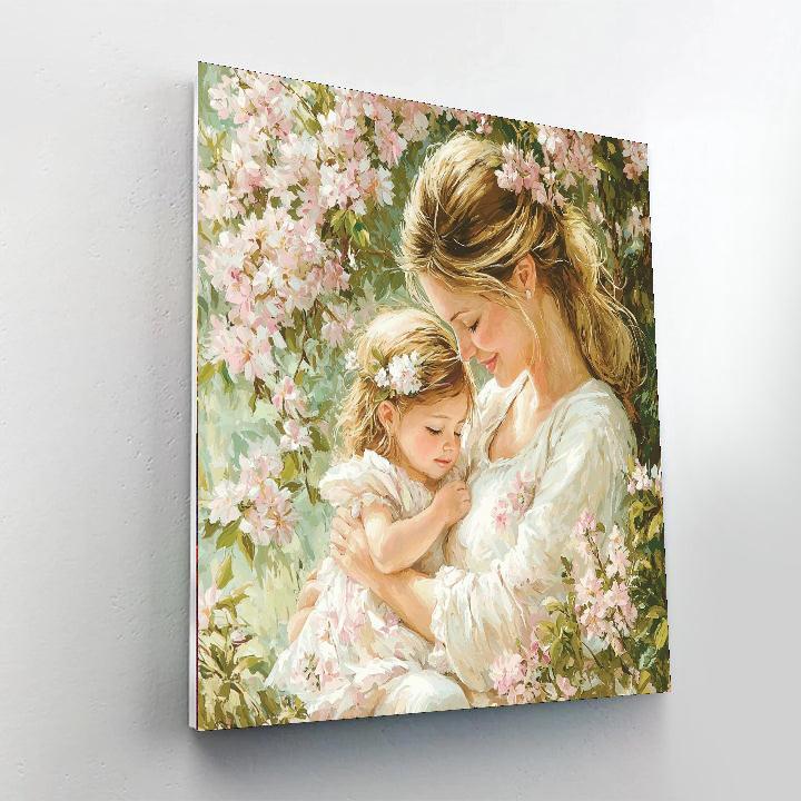 Cuddles In The Garden Numbered Painting Kits
