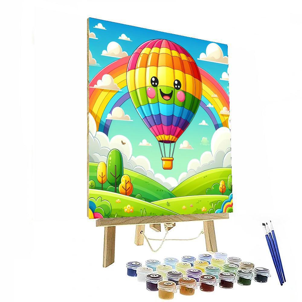 Gigantic Balloon Ride Paint By Numbers Art