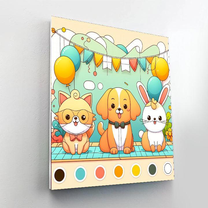 Magical Pet Parade Painting Number Kit