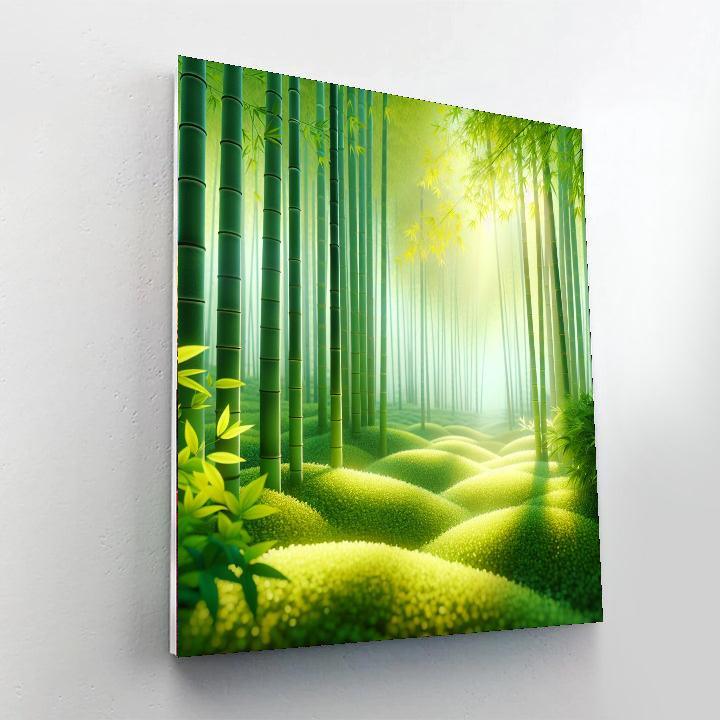 Serene Bamboo Sanctuary DIY Paint By Numbers