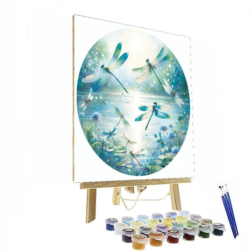 Dragonfly's Graceful Flight Paint By Numbers