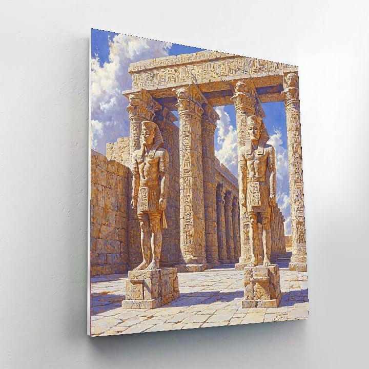 Frederic Leighton Inspired Ancient Temple Guardians  Paint By Numbers Kits