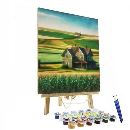 Nostalgic Rural Farmhouse DIY Paint By Numbers