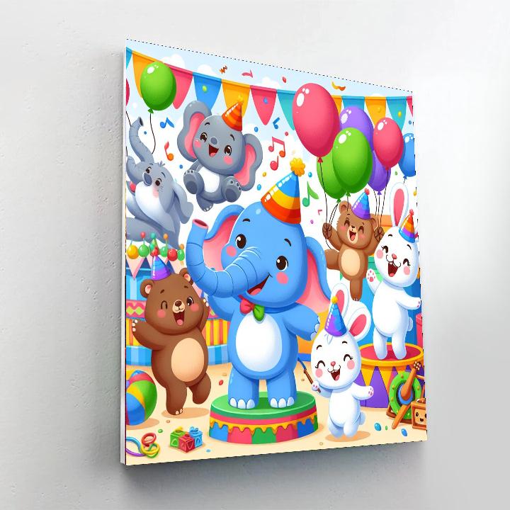 Festival Of Animal Friends Paint By Numbers Art