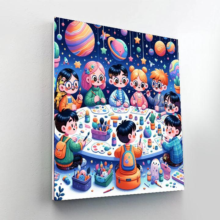 Galaxy Art Camp Painting Number Kit