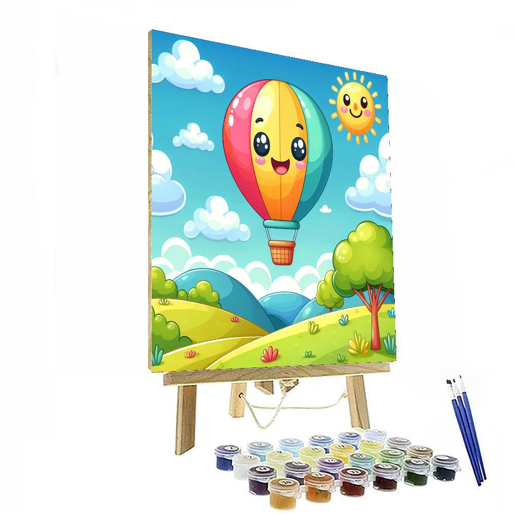 Breezy Balloon Number Painting