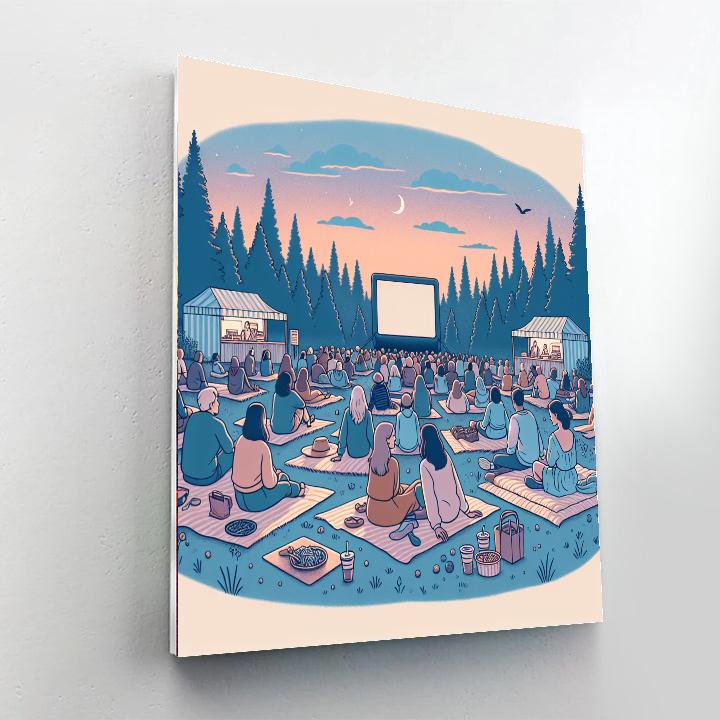 Midnight Sun Film Festival Painting Number Kit