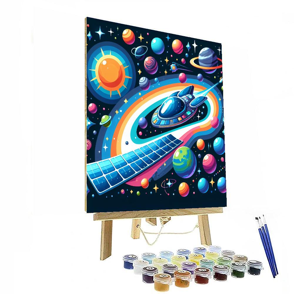 Journey Of The Solar Sailor Number Painting