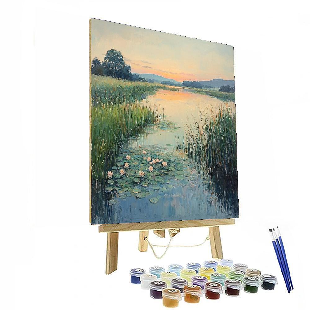 Edgar Degas Inspired Softly Whispering  DIY Paint By Numbers