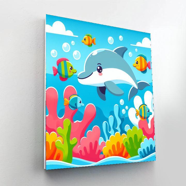 Friendly Sea Creature Exploration Painting By Numbers Kit