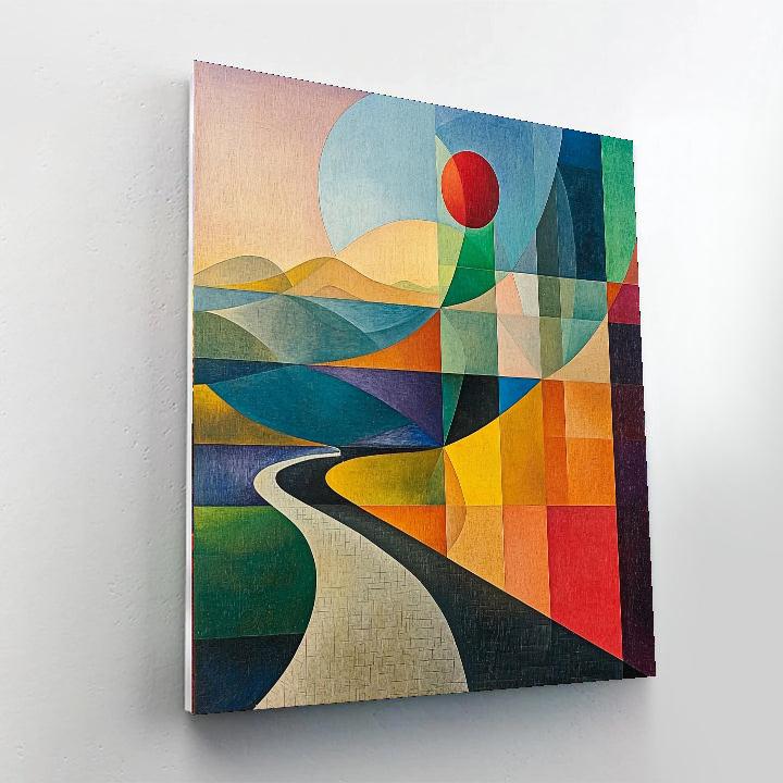 Kazimir Malevich Inspired Abstract Landscapes  Paint By Color