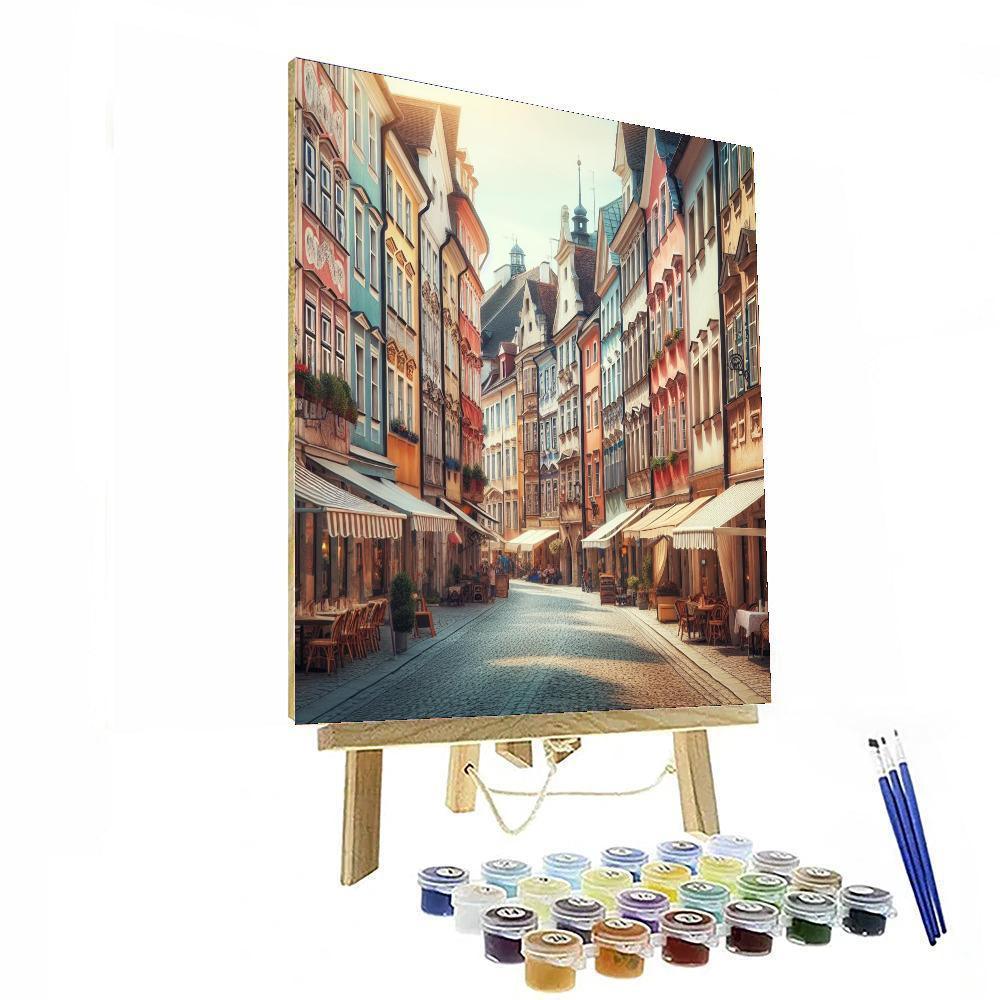 Quaint European Streets Paint By Color