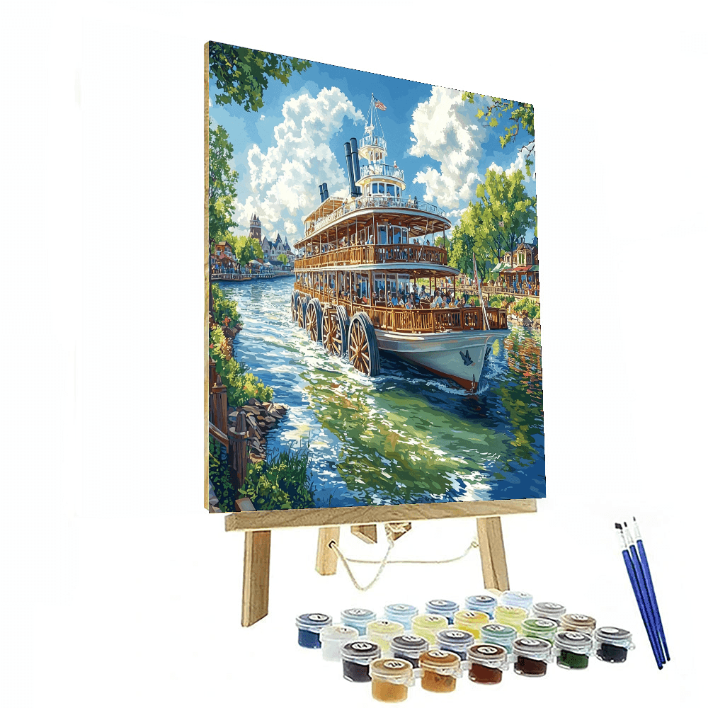 Paddle Wheel Riverboat Cruise Numbered Painting Kits