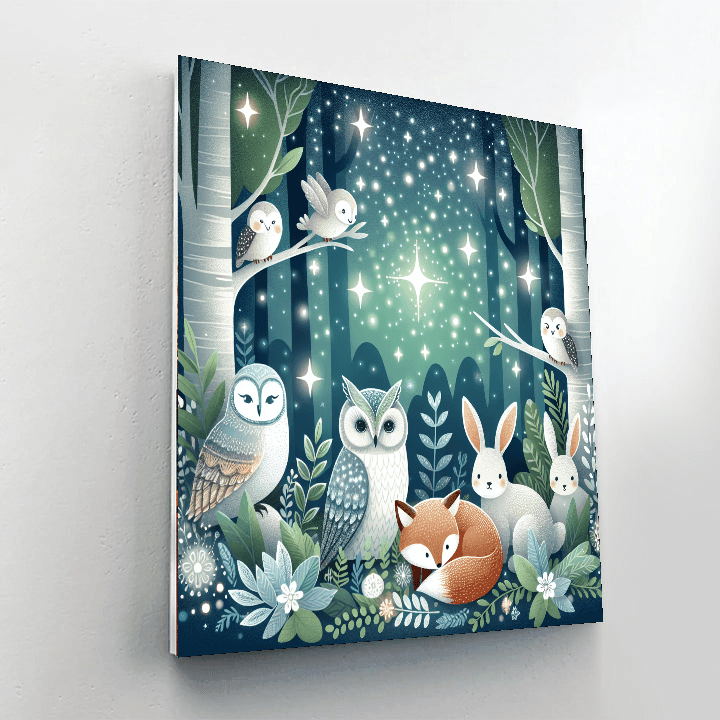 Starlit Woodland Adventure Paint By Color