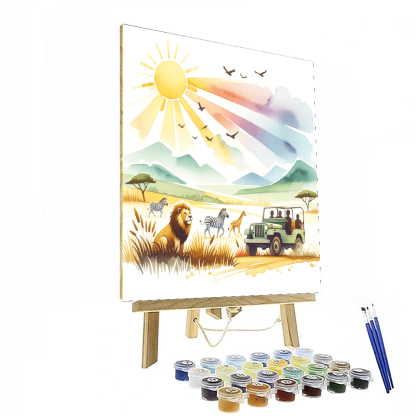 Safari Jeep Adventure Paint By Color