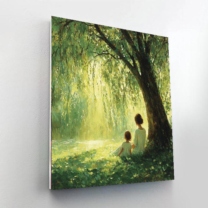 Beneath The Willow Tree Number Painting