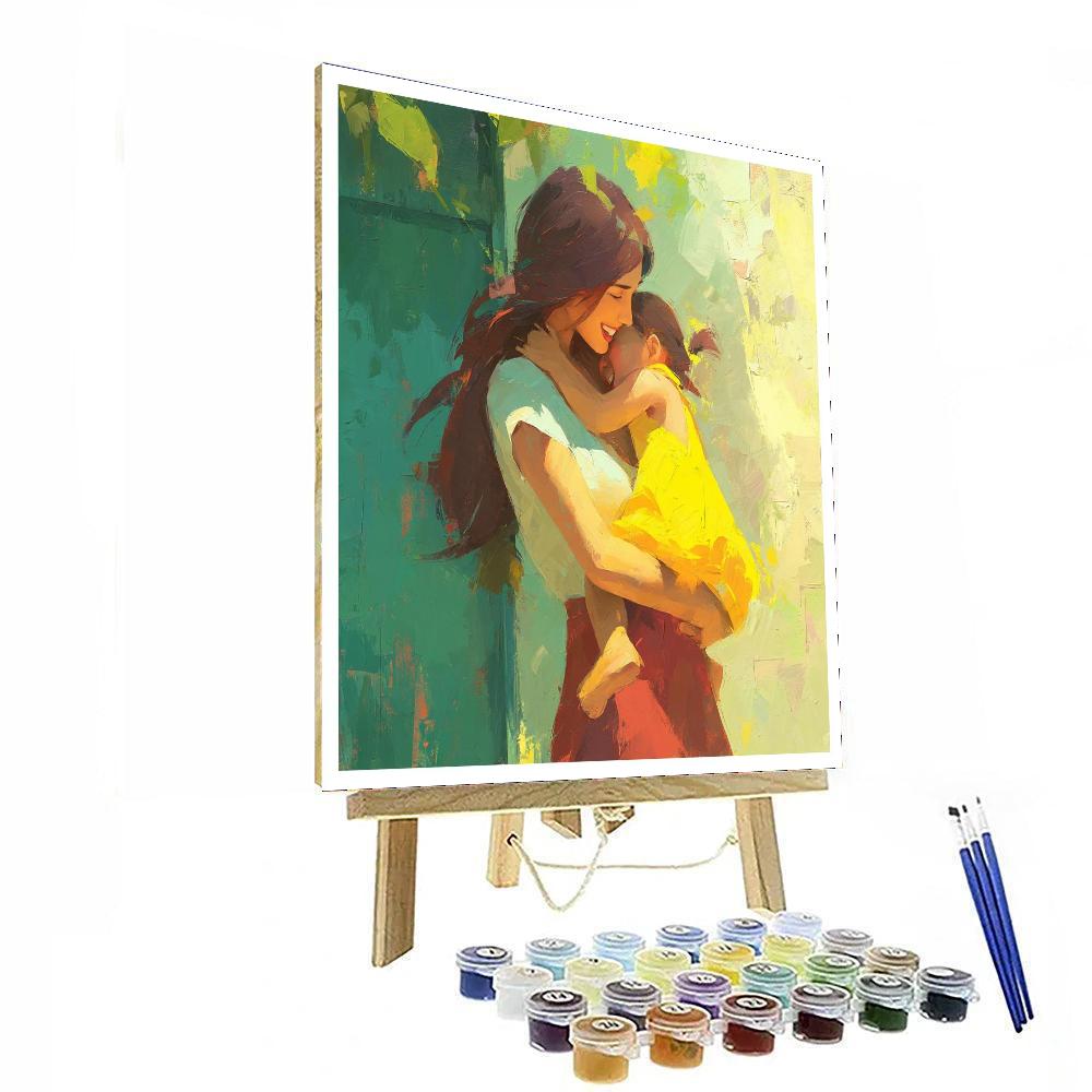 A Hug In The Morning Light DIY Paint By Numbers