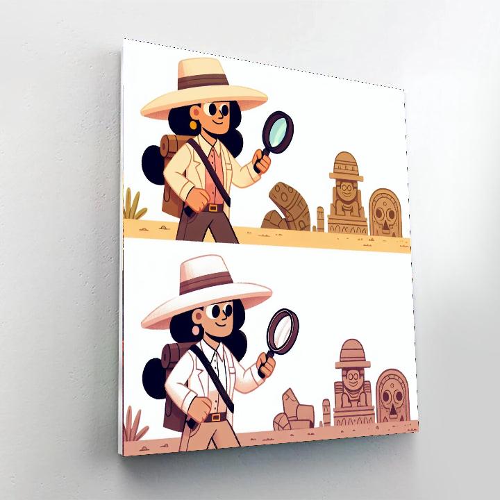 Ancient Explorers Number Painting