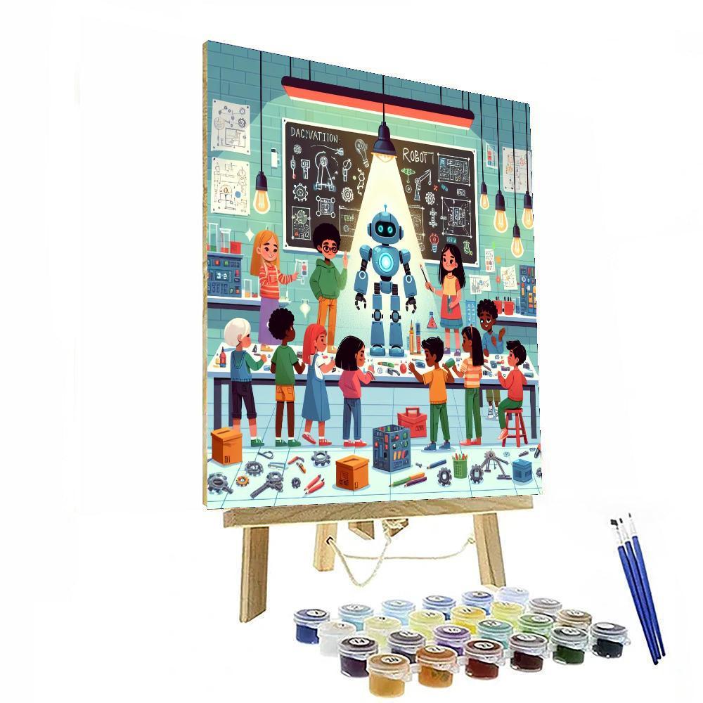 Robot Workshop Exploration Painting Number Kit