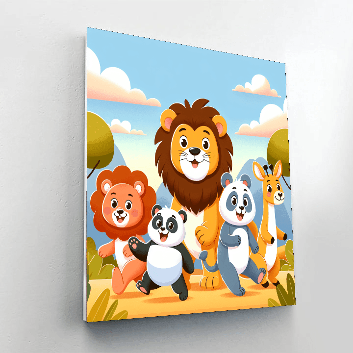 Amazing Animal Adventures Painting Number Kit