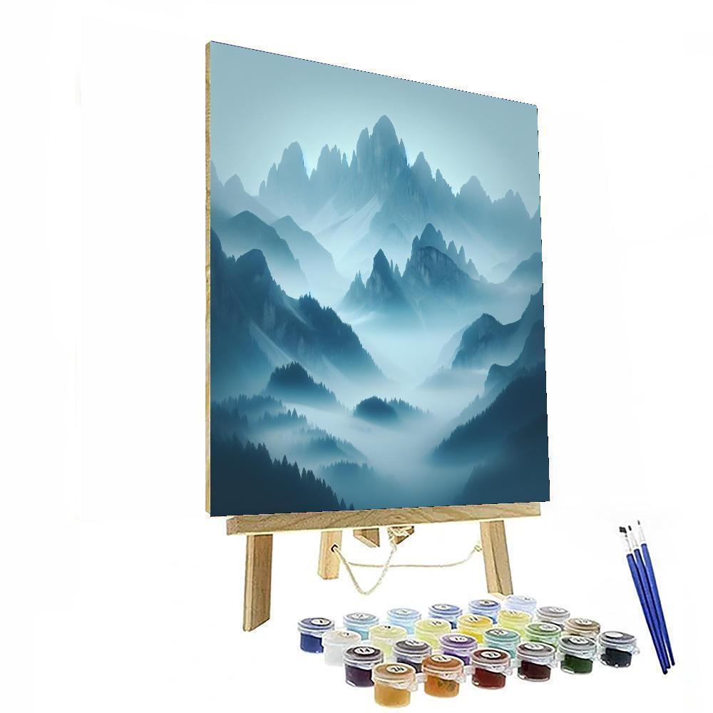 Mystic Mountain Mist Paint By Numbers Art
