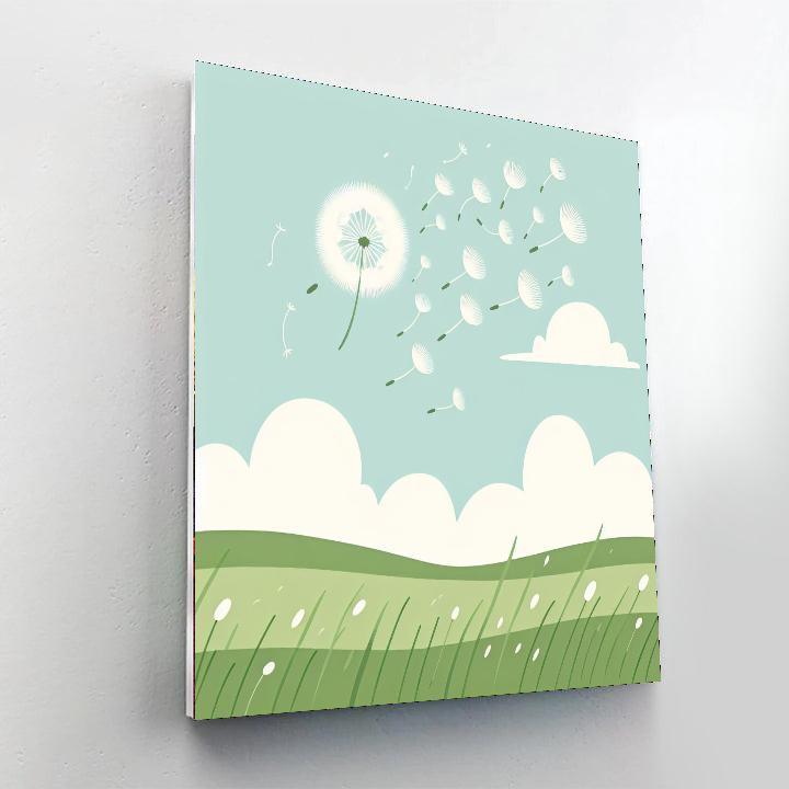 Dreamy Dandelion Drift Paint By Color
