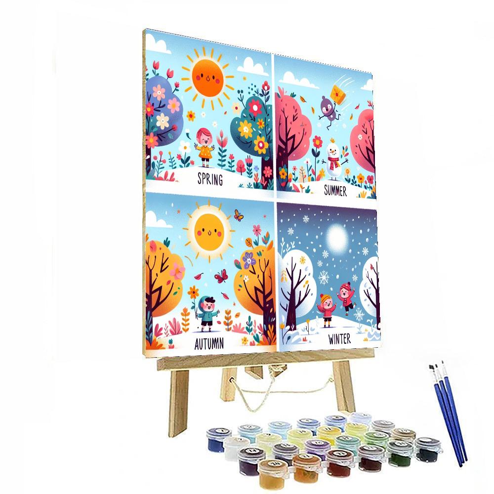 Merry Seasons Number Painting