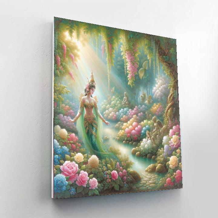 Ethereal Garden Nymph Number Painting