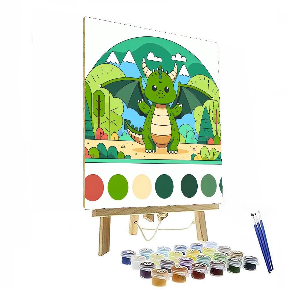 Magical Dragon's World Painting By Numbers Kit