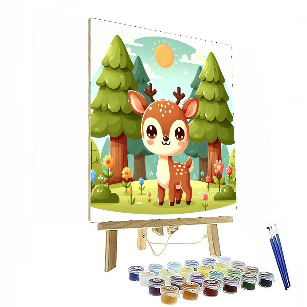 Delightful Deer Numbered Painting Kits
