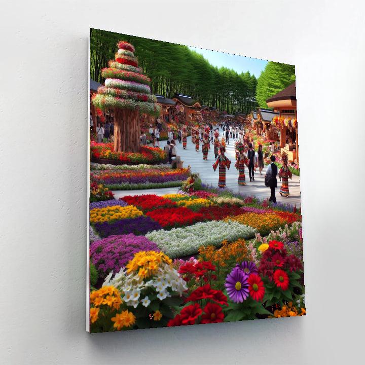 Flower Festival Of Sapporo Paint By Numbers