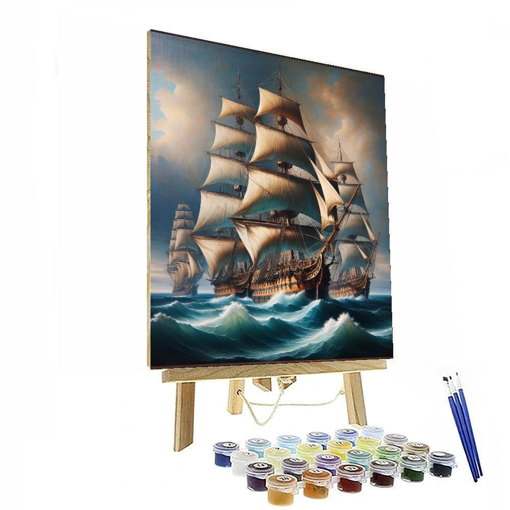 Antique Maritime Voyage Paint By Numbers
