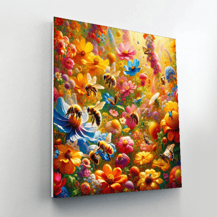 Lively Summer Garden Numbered Painting Kits