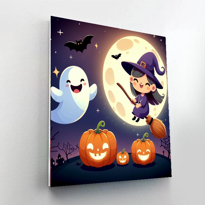 Silly Halloween Characters Paint By Numbers Kits