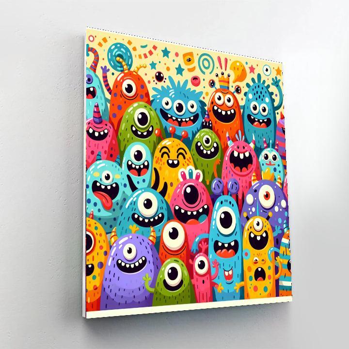 Hilarious Monster Mash Painting By Numbers Kit