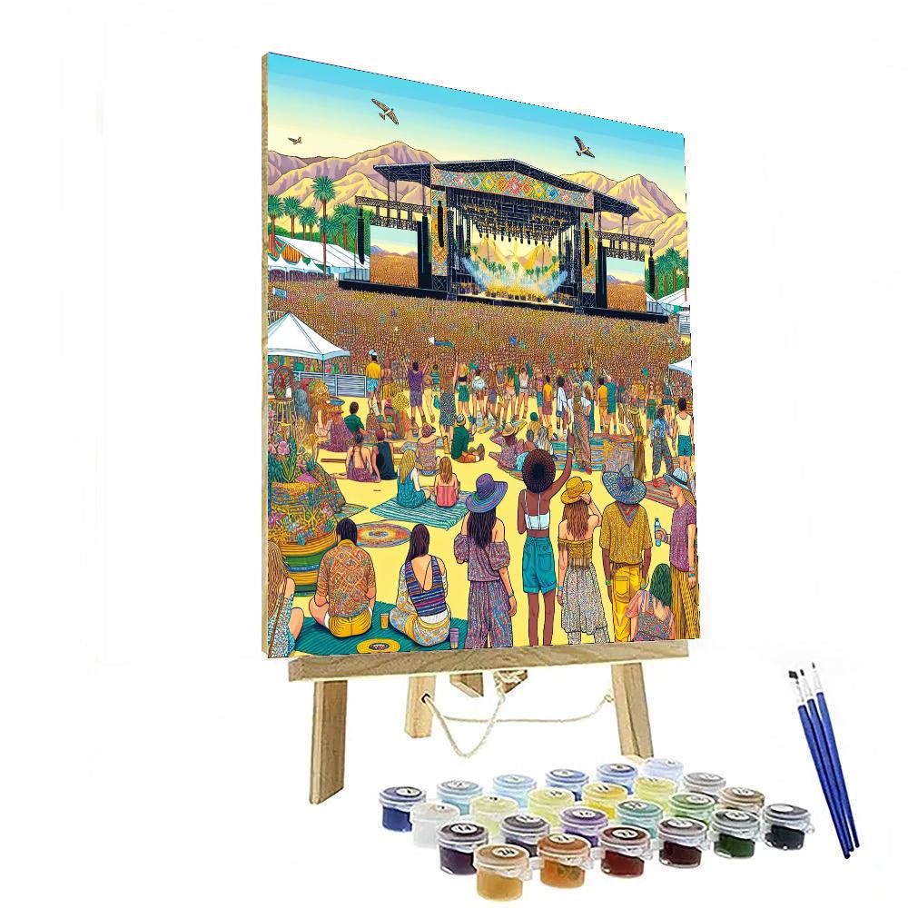 The Coachella Valley Music And Arts Festival - Usa Painting Number Kit