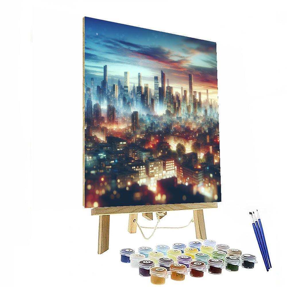 Dramatic City Skylines Paint By Color