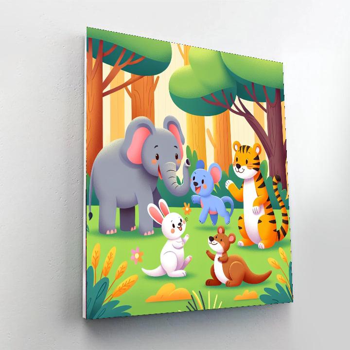 Amazing Animal Kingdom Number Painting