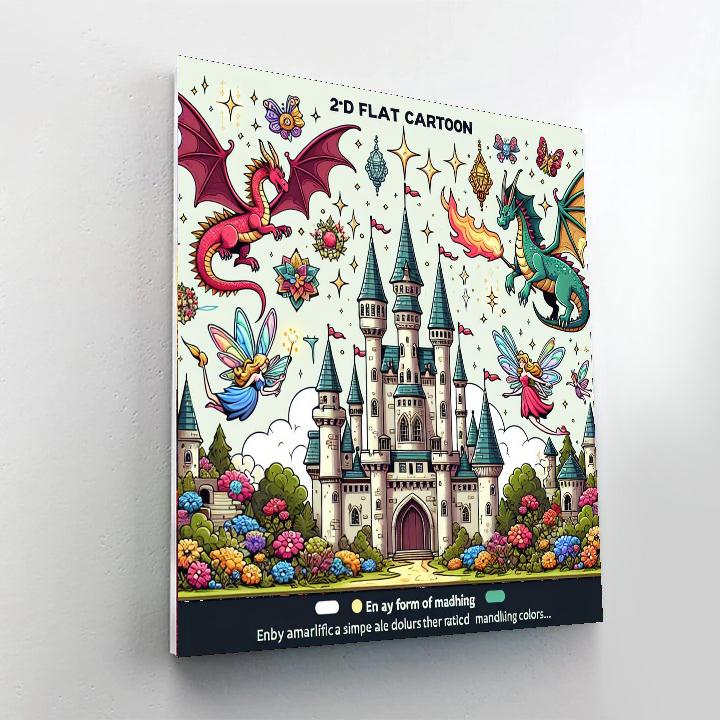 Fairytale Castle Enchantment DIY Paint By Numbers