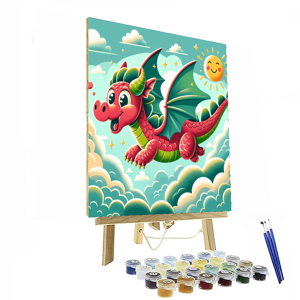 Dashing Dragon Painting Number Kit