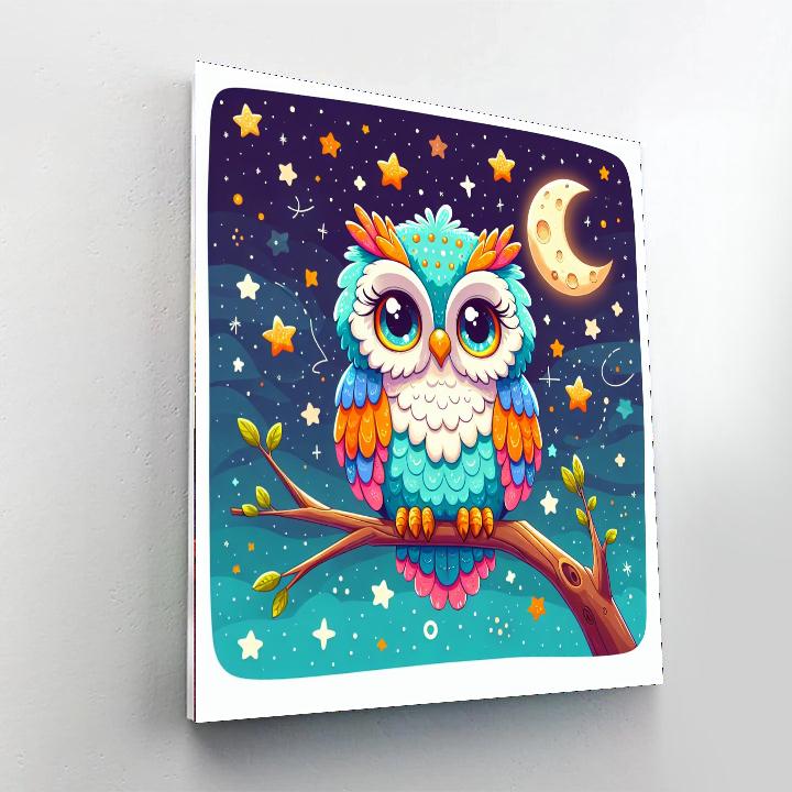 Magical Owl Number Painting